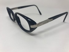 WIRED Sunglass Frame Womens Vintage Italyvmod.981 Polished Black/Silver UZ86