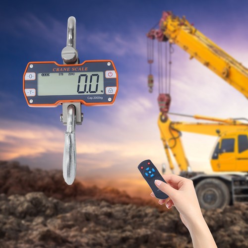 ?2Ton/4409lbs Digital Hanging Scale w/ Remote,Heavy Duty Industrial Crane Scale - Picture 4 of 16
