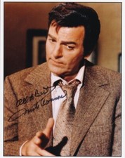MIKE CONNORS signed Autogramm 20x25cm MANNIX in Person autograph COA