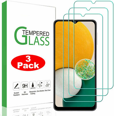 3 Pack For Samsung Galaxy A13 5G/A12 Clear HD Tempered Glass Screen Protector