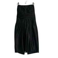 NWT Bill Levkoff Black Bridesmaid Formal Strapless Mini Dress Sample Sz 10
