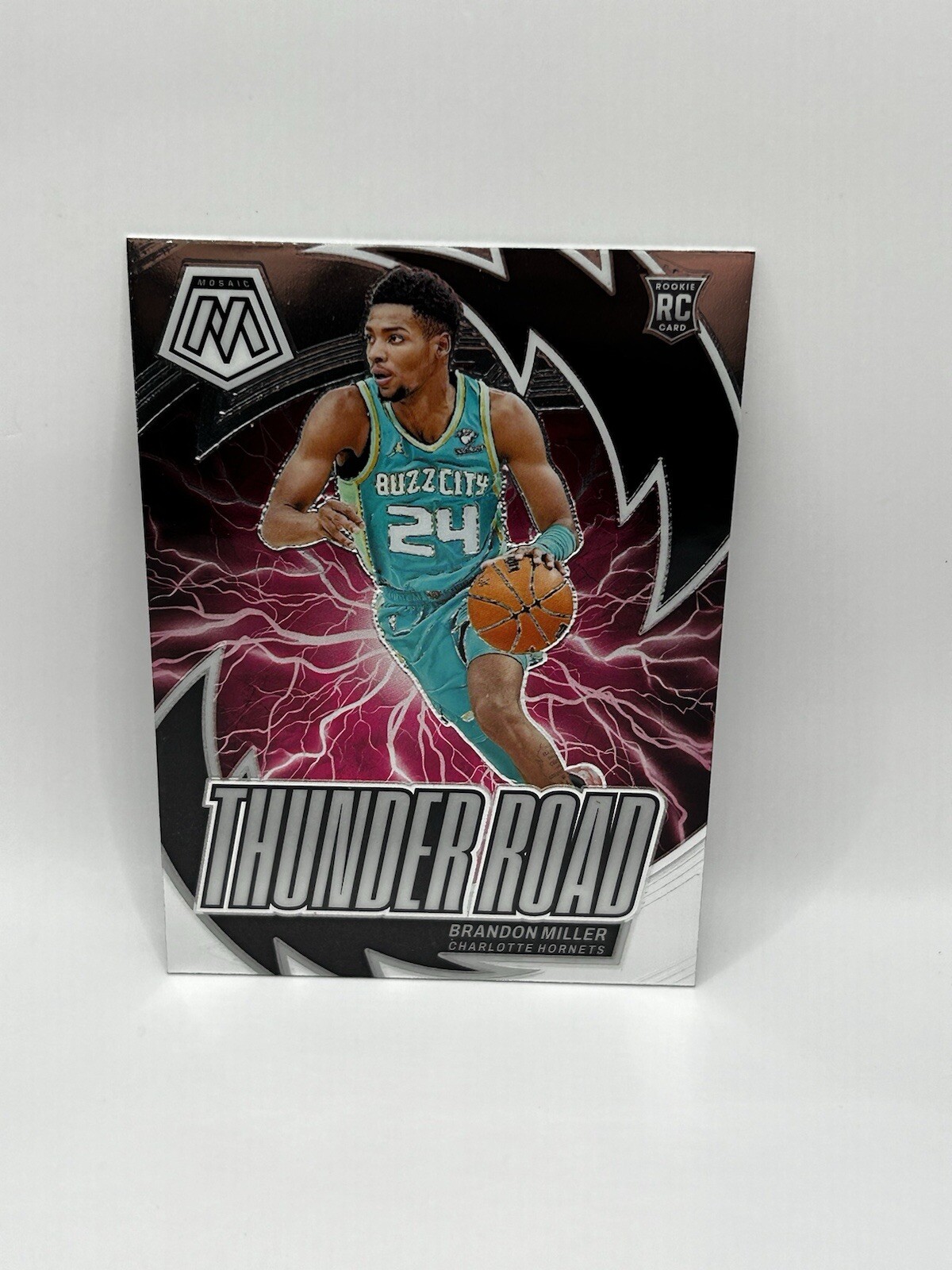 BRANDON MILLER 2023-24 PANINI MOSAIC ROOKIE CARD RC THUNDER ROAD #19