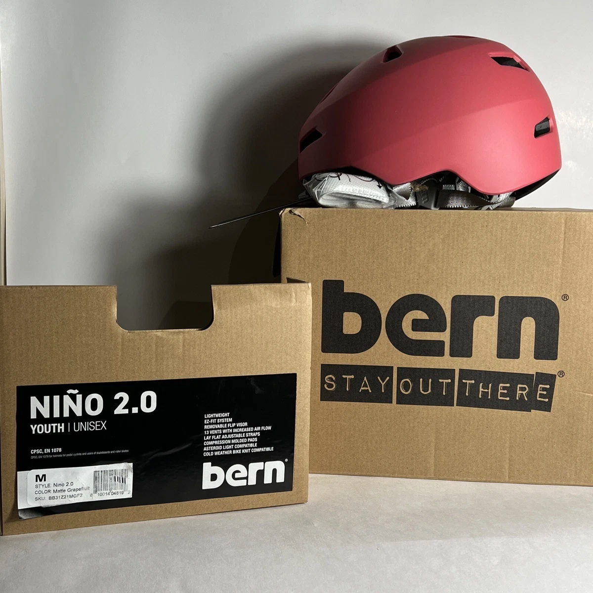 Bern Nino 2.0 Multisport Youth Unisex Helmet Medium Matte