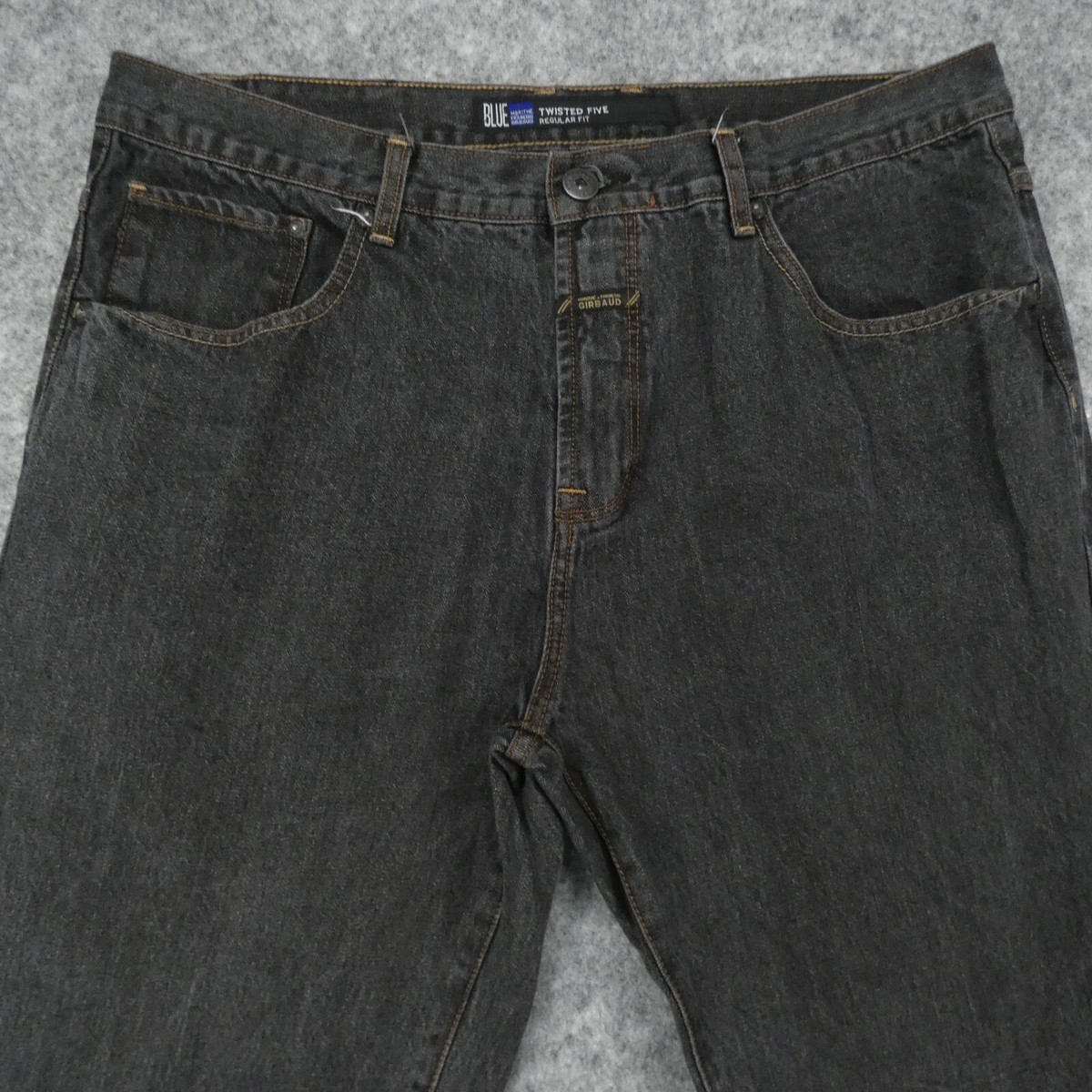 Marithe Francois Girbaud Jeans Men 40x25 Blue Twisted Five Gray
