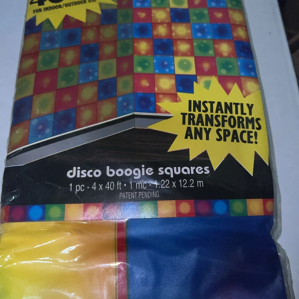 Disco Fever 70's Scene Setter Room Transformation Roll  4ftx40ft Roll New! - Image 2 of 4