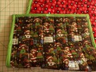 Merry Christmas Teddy Bear Theme Quilted Quilt 35" X 19" Reversible Handmade New — photo 10