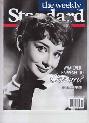 AUDREY HEPBURN WEEKLY STANDARD MAGAZINE OCTOBER 15 2018 NO LABEL CHARM