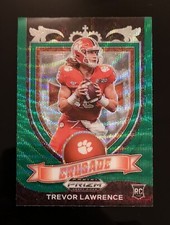 TREVOR LAWRENCE RC 🔥 SP 2021 Panini Prizm DP Crusade Green Wave Rookie No. 1