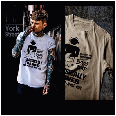 Hip hop DJ t-shirt street hustle dope gangster thug mobster rap music quote 