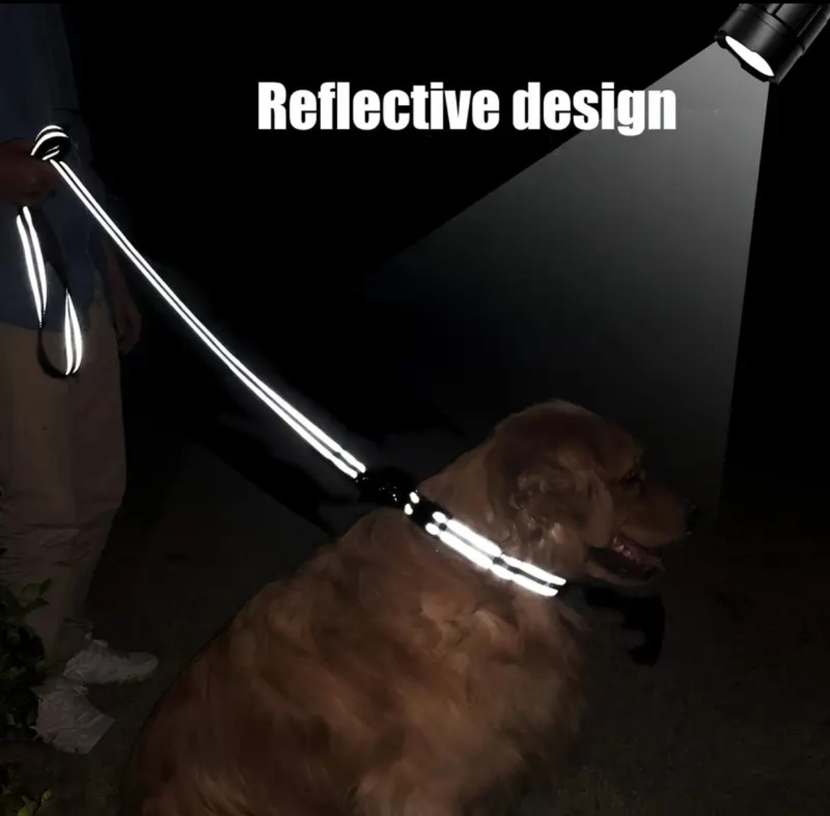 Large 1" Wide Reflective Adjustable Nylon Dog Collar - Pink