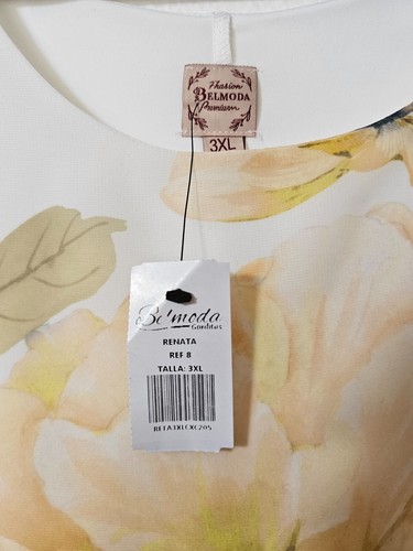 Blusa Amarilla Fhasion Belmoda Premium 3XL 99,9% Poliéster NUEVA - Imagen 3 de 4
