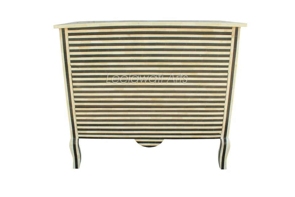 Living Room Home Decorative Black And White Chest Of 3 Drawer And Dresser - Image 4 of 4