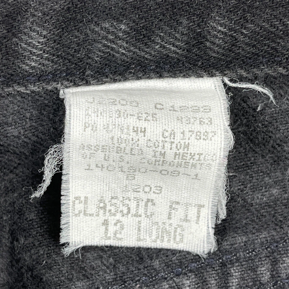 Gap Jeans Womens 12 Long Black Denim Classic Vintage Y2k Grunge Goth Skater Pant - Image 4 of 4