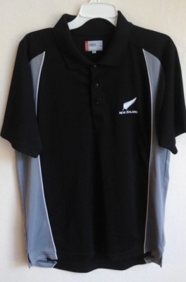 New Zealand Polo Shirt 3-Button Collar by Calica XL--NWOT--On Display