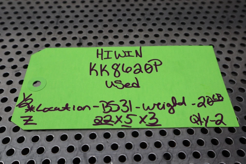 Actuador lineal HIWIN KK86 KK8620P 1009O-2008 usado con garantía ver todas las fotos Foto 2 de 4