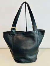 Vintage 1995 Coach Soho XL Tote 4082 Black Leather USA Made L5G-4082