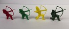 Vintage 3”Tim- Mee Toys Frontiersman , Indians  Lot Of 24.  Red / Yellow / Green — photo 10