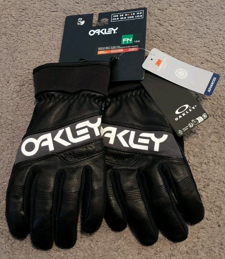 Oakley Factory Winter Gloves 2.0 Blackout NEW WITH TAGS! Men's Medium