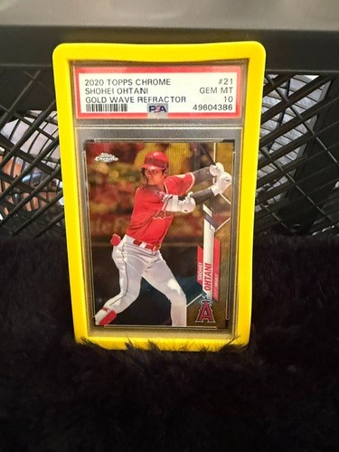 SHOHEI OHTANI 2020 TOPPS GOLD WAVE REFRACTOR PSA GEM MT 10 #02/50