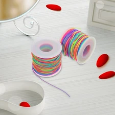  2 Rolls Elastic Jewellery Thread Stretch Cord for Bead Bracelets