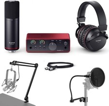 Focusrite Scarlett Solo Studio 4th Gen USB Audio Interface with Software Suite