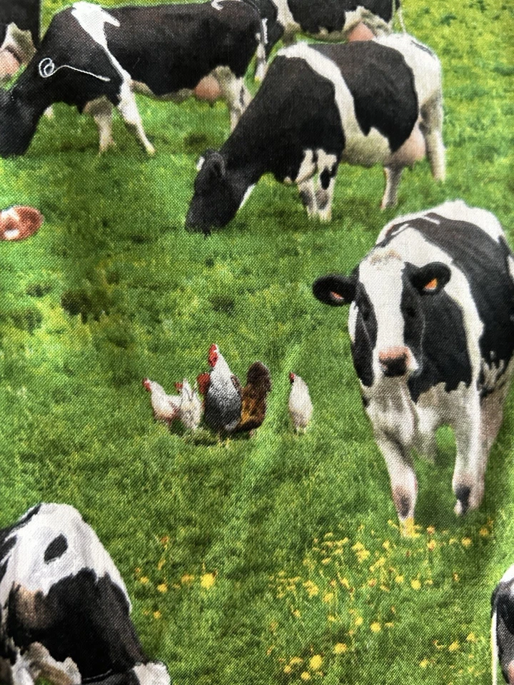 Elizabeth’s Studio Ranch Scenic Horse Quilt Craft Cotton Fabric 42”x 27” - Image 2 of 4