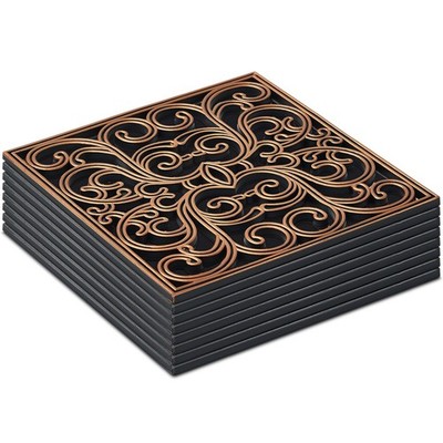 8 Pcs Rubber Stepping Stones Outdoor Garden Walkway, 12 x 12 Inch Heavy Duty ...