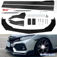 Front Bumper Spoiler Body Kit/Side Skirt Rear Lip/Strut Rod Fit HONDA ACCORD