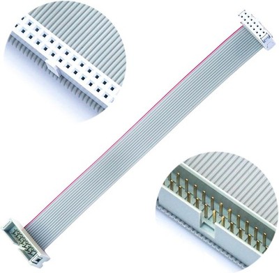 IDE Flat Ribbon Cable 10 14 1 20 26 30 34 40 Pin IDC Connector  Style: FC 14P