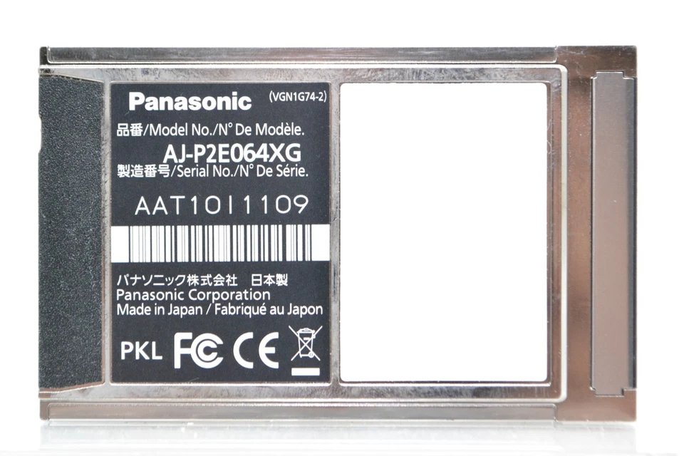 NEAR MINT Panasonic P2 64GB E-Series Solid State Flash Memory Card tested works - Image 2 of 3