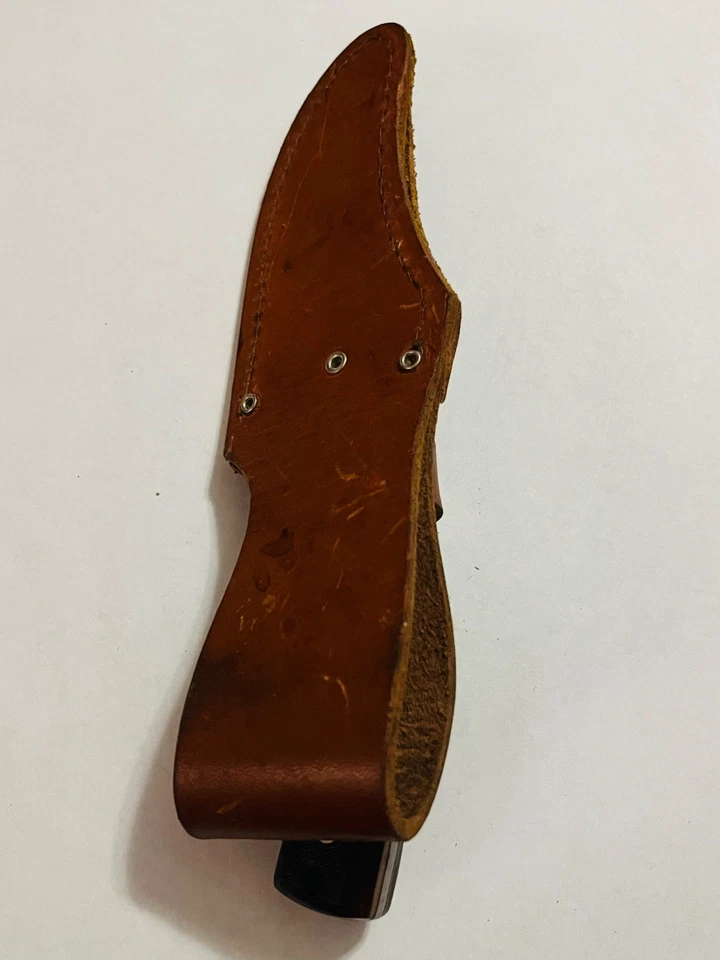 复古 SCHRADE USA 152 旧计时器 Sharpfinger Caping Skinner 固定刀片刀 — 第 2/4 张图片