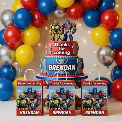 Kleine personalisierte Transformers Geschenktasche - 