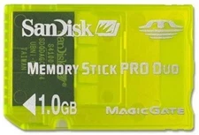 SanDisk 1 GB Memory Stick Pro Duo - Color May Vary (SDMSG-1024-E17)