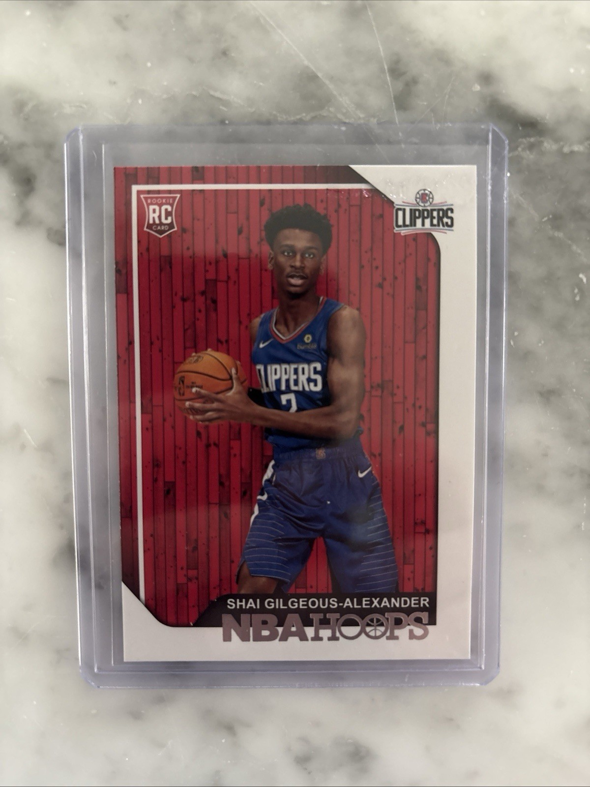Shai Gilgeous Alexander RC 2018-19 NBA Hoops ROOKIE Card #262 Thunder SGA Nice!