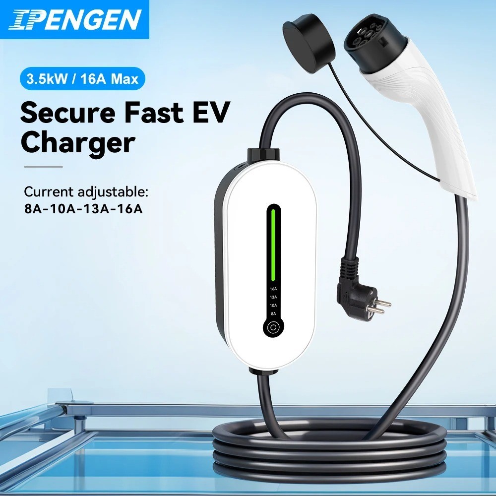 IPENGEN EV Portable Charger Type2 /GBT Plug Connector 16A 1Phase