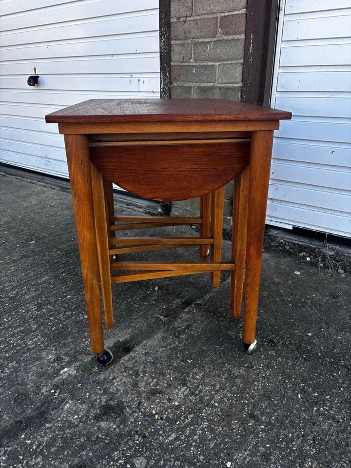 Poul Hundevad Teak Nest of 4 Coffee Nesting Tables Vintage Mid Century Teak Mcm - Image 3 of 4