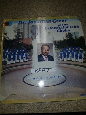 Dr. Jonathan Greer & The Cathedral Of Faith Choirs He's Worthy 1989  VINYL  LP