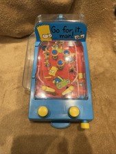 VERY RARE The Simpsons Bart Toy Pinball Mini Flipper Game 2001 Sweet Dispenser