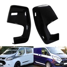 2x Schwarz Spiegelkappe Außenspiegel Für Ford Transit Custom V362 Bj. 04/2012-