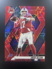 2025 Mosaic Josh Allen  Red Scope Prizm       Bills     Color Match!   #25