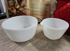 VTG Pyrex White Glass Mixing Bowl(s) For Hamilton Beach Mixer Racine Wisconsin