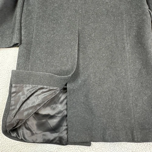 Nino Cerruti Rue Royale Wool Cashmere Blend Overcoat 42R Charcoal Gray 3 Button image 19
