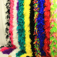 19 Color- 40/60g 2Yard Chandelle Feather Boa Dancing Wedding Party Halloween ...