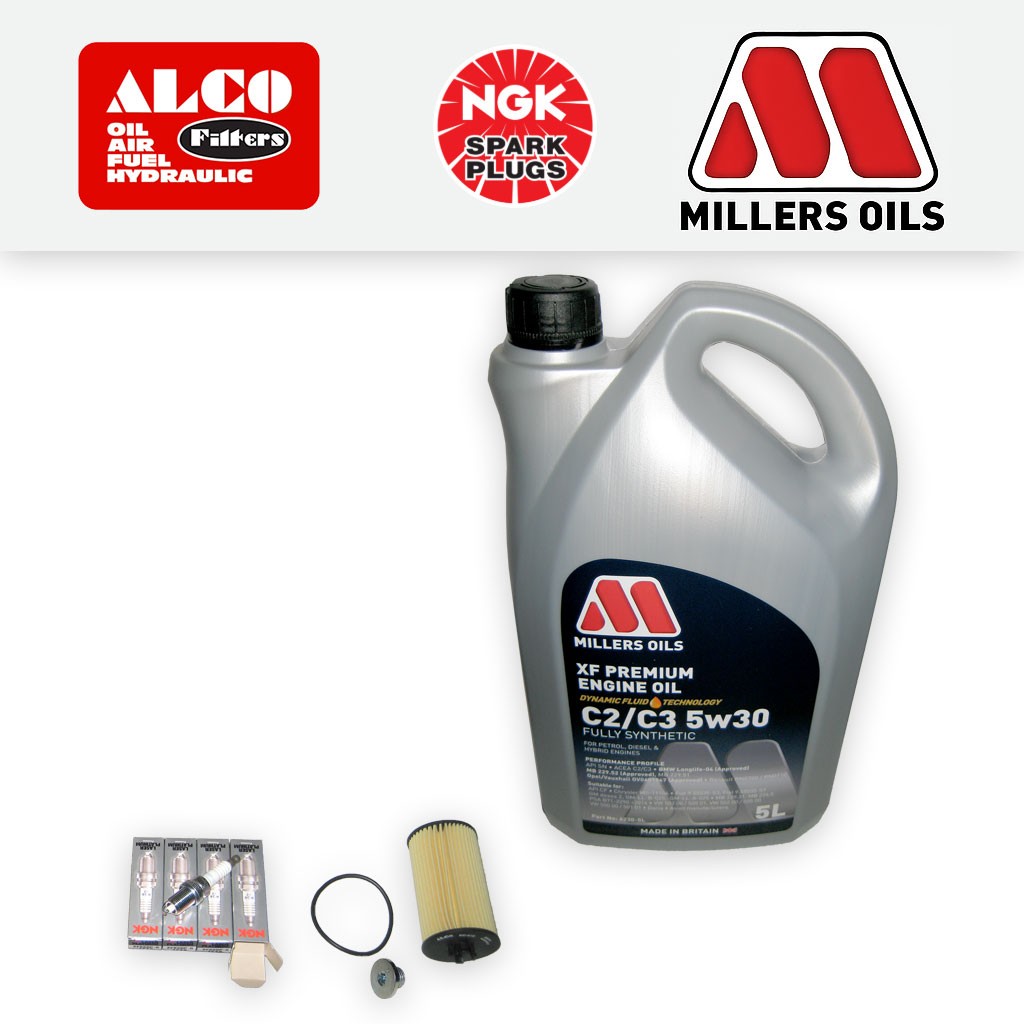 SERVICE KIT for VAUXHALL ASTRA J 1.6 TURBO A16LET OIL FILTER SPARK PLUGS +OIL