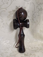 Vintage Handmade Genuine Wood Kendama Dark Wood Great Condition