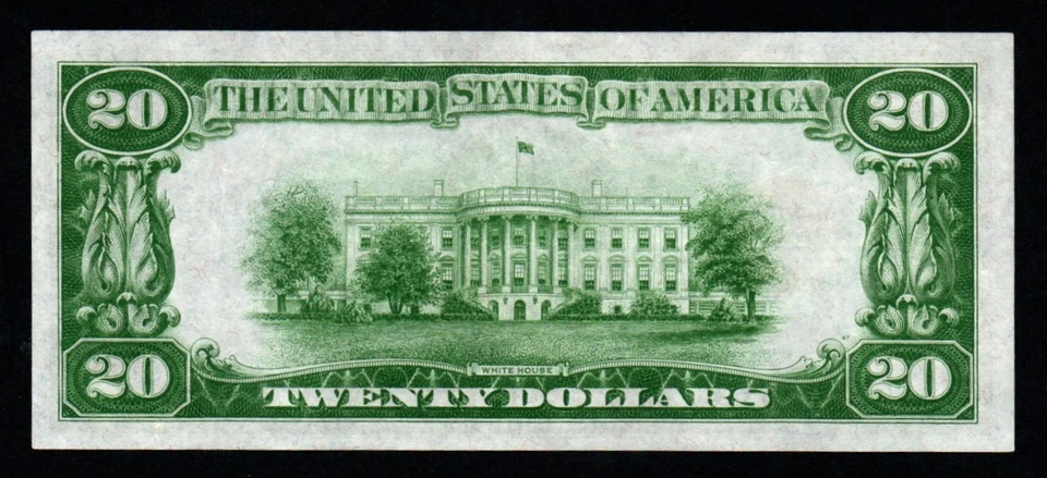 1928 $20 Beautiful AU+/UNC Historic GOLD CERTIFICATE! - Image 2 of 2