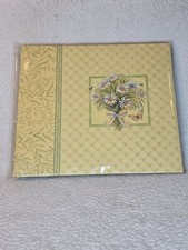 K Company Daisy Block Album Yellow Floral Scrapbook Album 12  x 12   New
