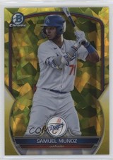 2023 Bowman Chrome Draft Sapphire Edition Yellow 71/75 Samuel Munoz 11oq