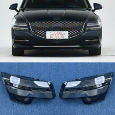 Headlights Headlamps Lampshade Lens Cover Pair  For Hyundai Genesis G80 2021-26