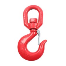 7T Swivel Lifting Hook 1" Heavy Duty Rigging Swivel Hook G80 Crane Self-Locking